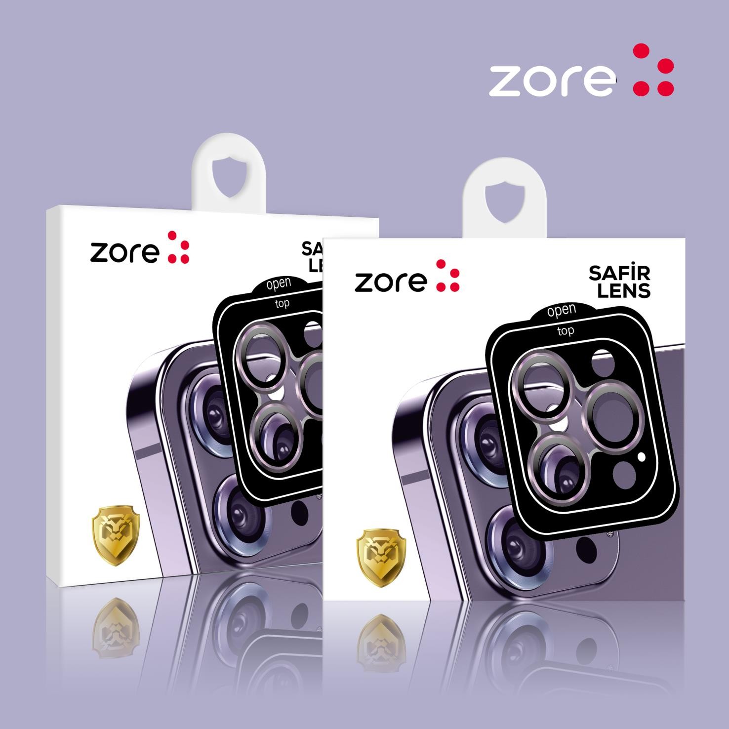 iPhone 14 Plus Zore CL-11 Safir Parmak İzi Bırakmayan Anti-Reflective Kamera Lens Koruyucu