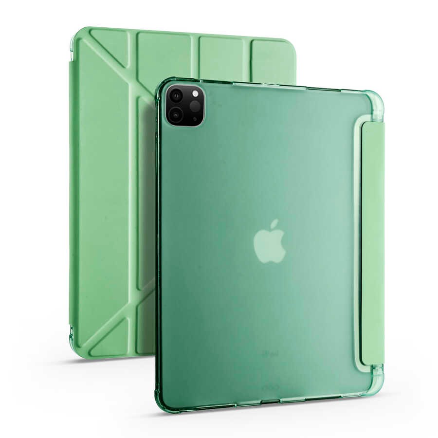iPad Pro 11 2020 (2.Nesil) Kılıf Zore Tri Folding Kalem Bölmeli Standlı Kılıf