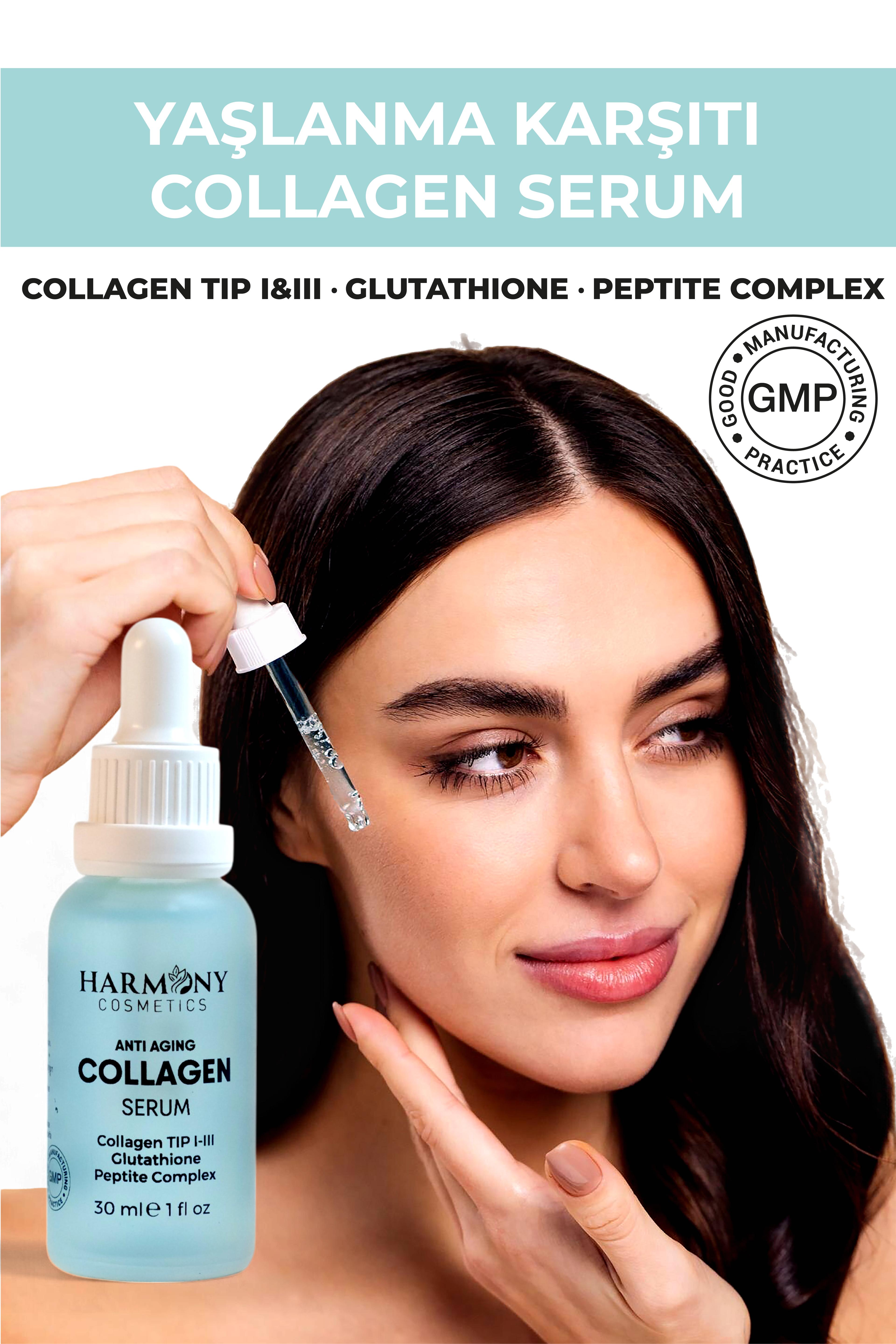 Kolajen Krem + Kolajen Serum + Termal Yüz Yıkama Jeli 3'lü Bakım Seti