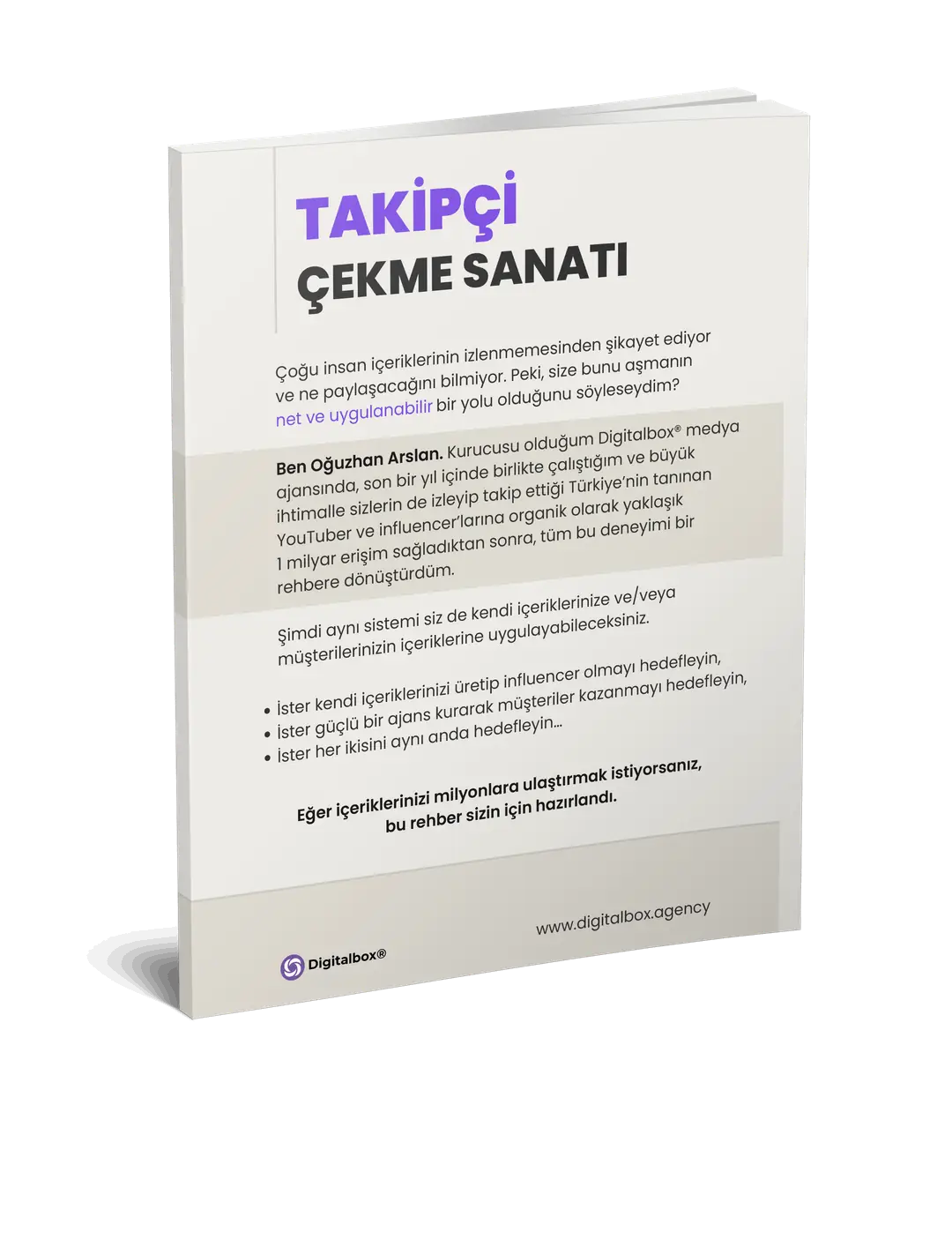 Takipçi Çekme Sanatı Ön ve Arka Mockup