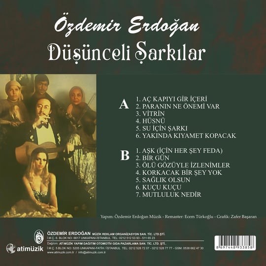 ÖZDEMİR ERDOĞAN- DÜŞÜNCELİ ŞARKILAR