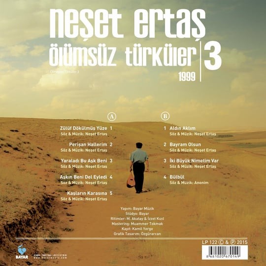 Neşet Ertaş - Ölümsüz Türküler 1999 - 3 (Plak)