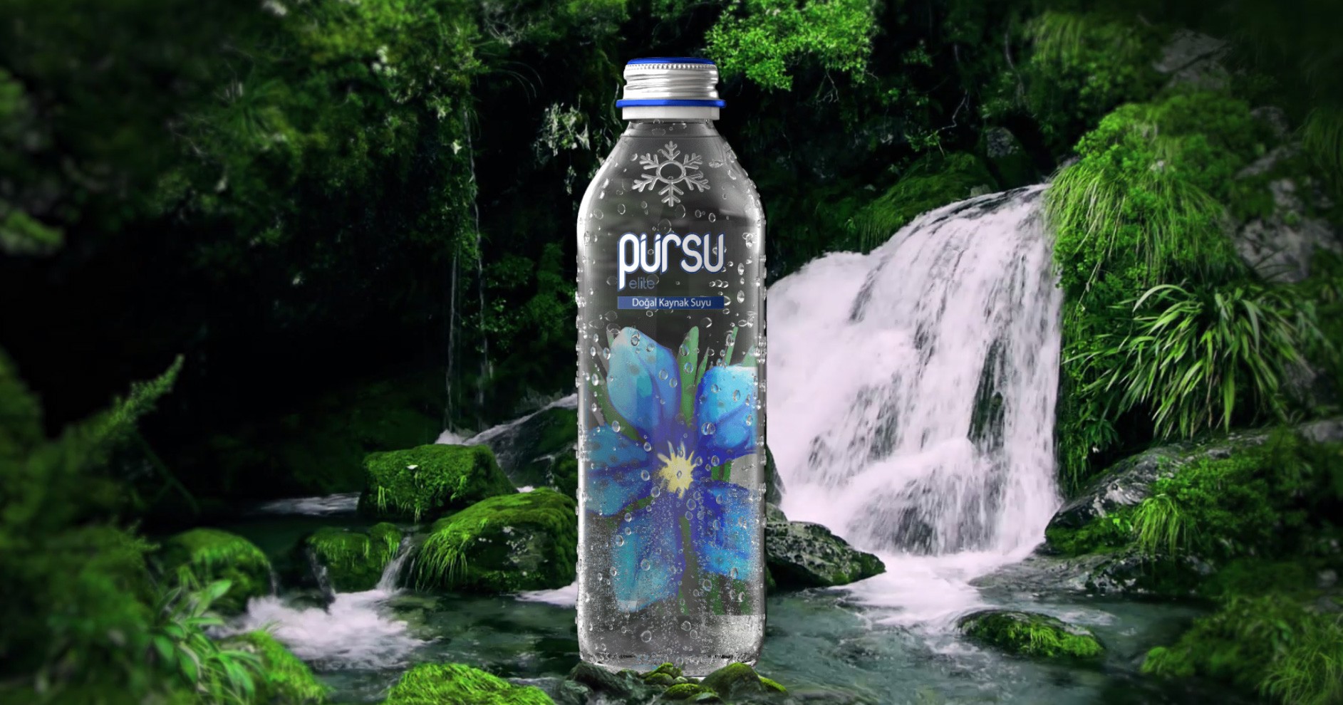Pürsu 0,33 lt Cam Şişe Su Uludağ (12'li) 