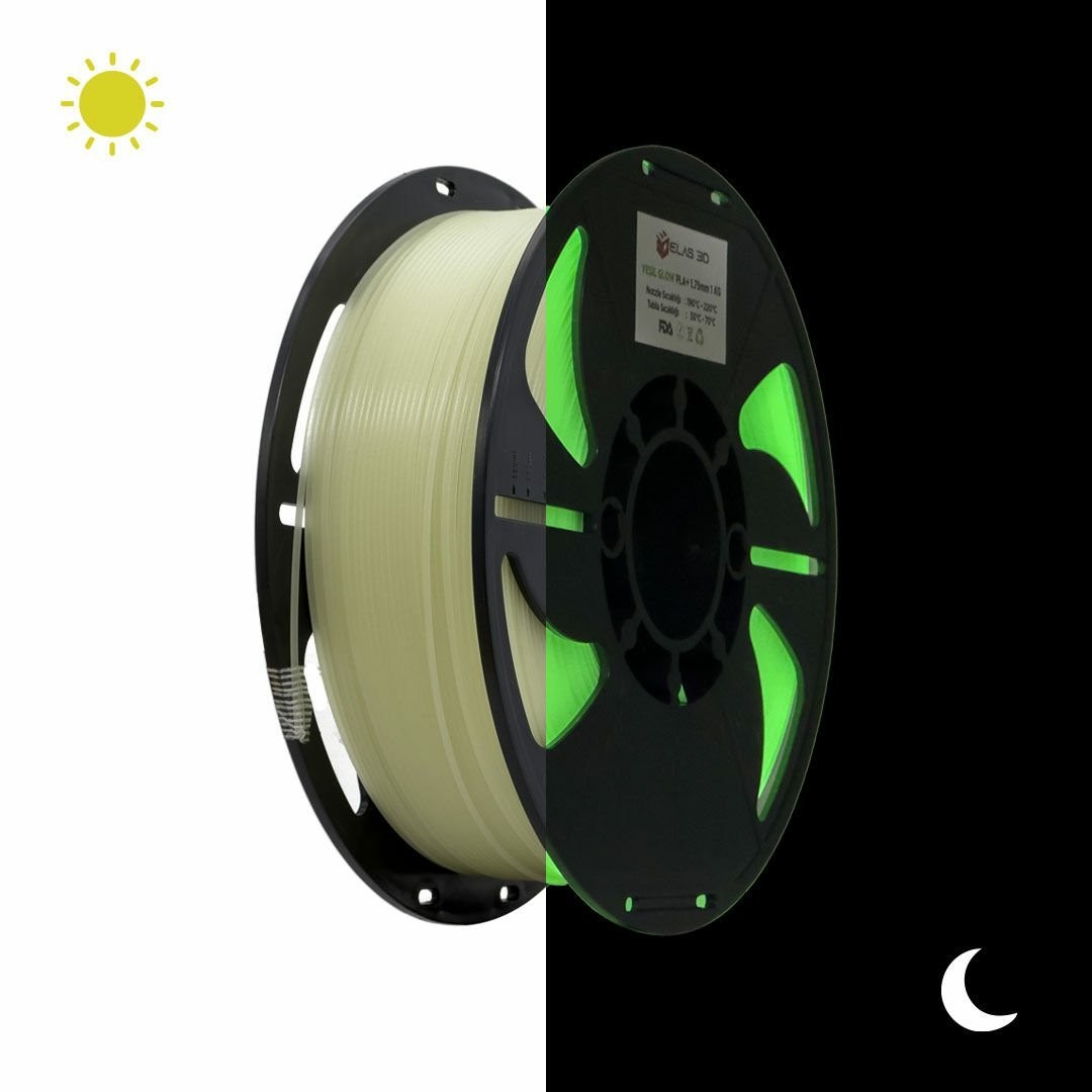 ELAS Yeşil GLOW PLA+ Filament 1.75mm