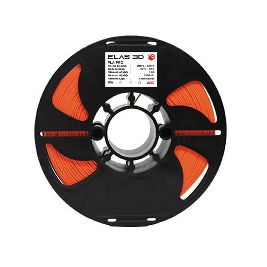 Elas 1.75mm Turuncu PLA PRO Filament