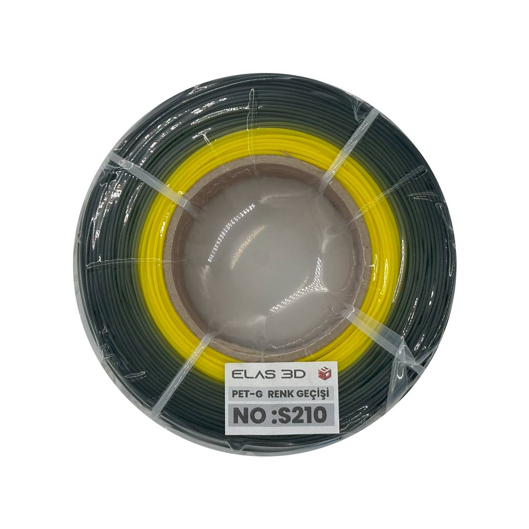 Elas 1.75mm S210 Renk Geçişi Pet-G Makarasız Filament 1KG