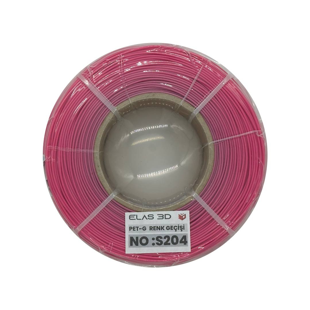 Elas 1.75mm S204 Renk Geçişi Pet-G Makarasız Filament 1KG