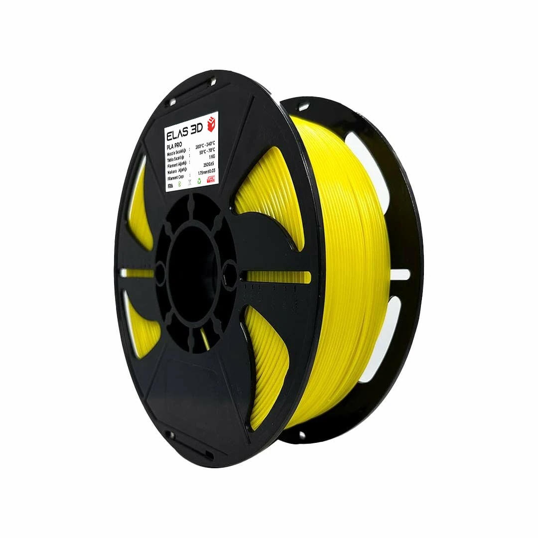 Elas 1.75mm Sarı PLA PRO Filament