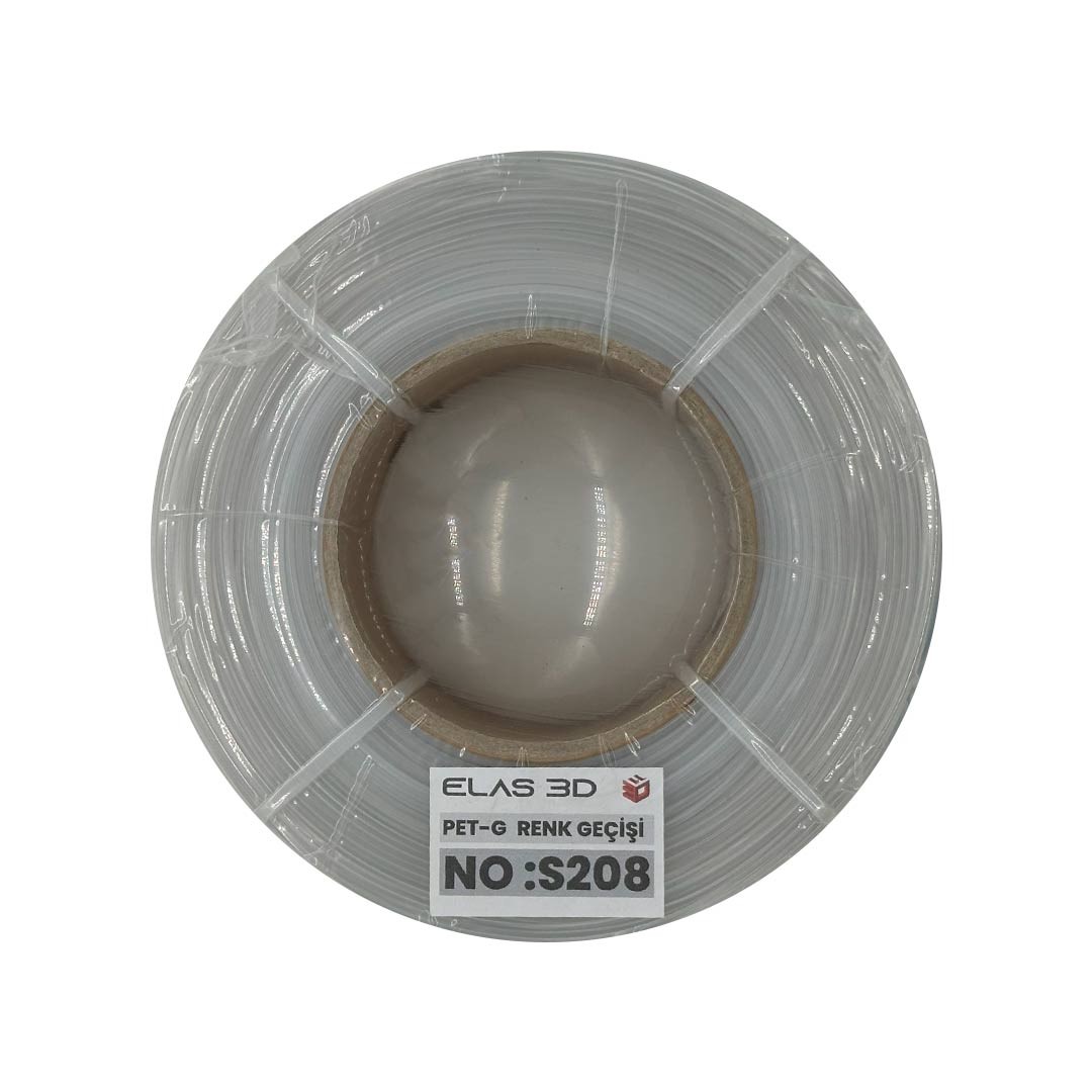 Elas 1.75mm S208 Renk Geçişi Pet-G Makarasız Filament 1KG