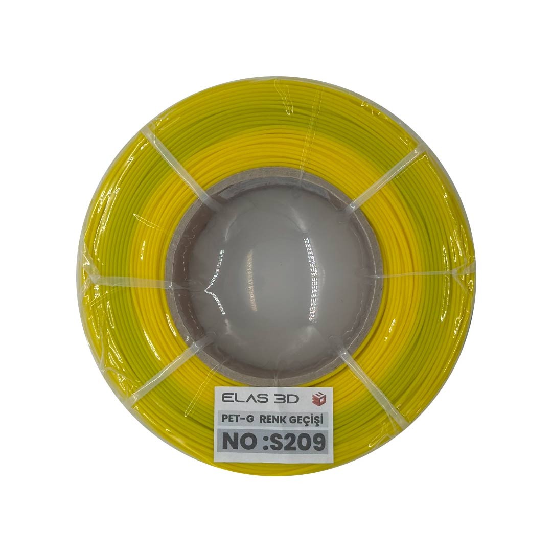 Elas 1.75mm S209 Renk Geçişi Pet-G Makarasız Filament 1KG