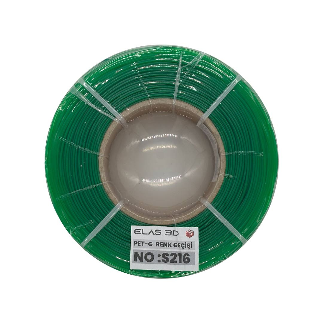 Elas 1.75mm S216 Renk Geçişi Pet-G Makarasız Filament 1KG