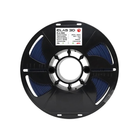 Elas 1.75mm Lacivert PLA PRO Filament 1kg