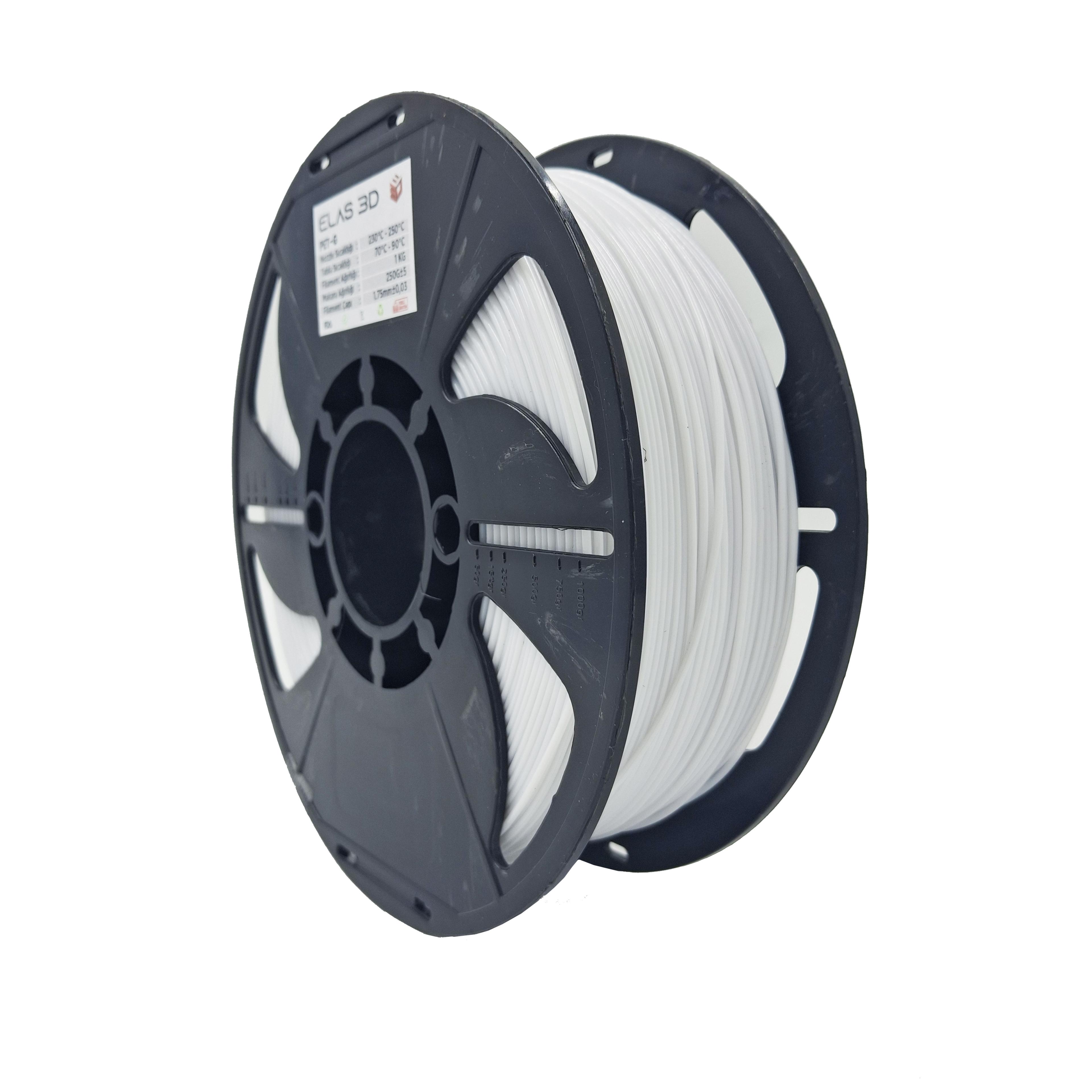 Elas 1.75mm  Beyaz  Pet-G Filament 1KG