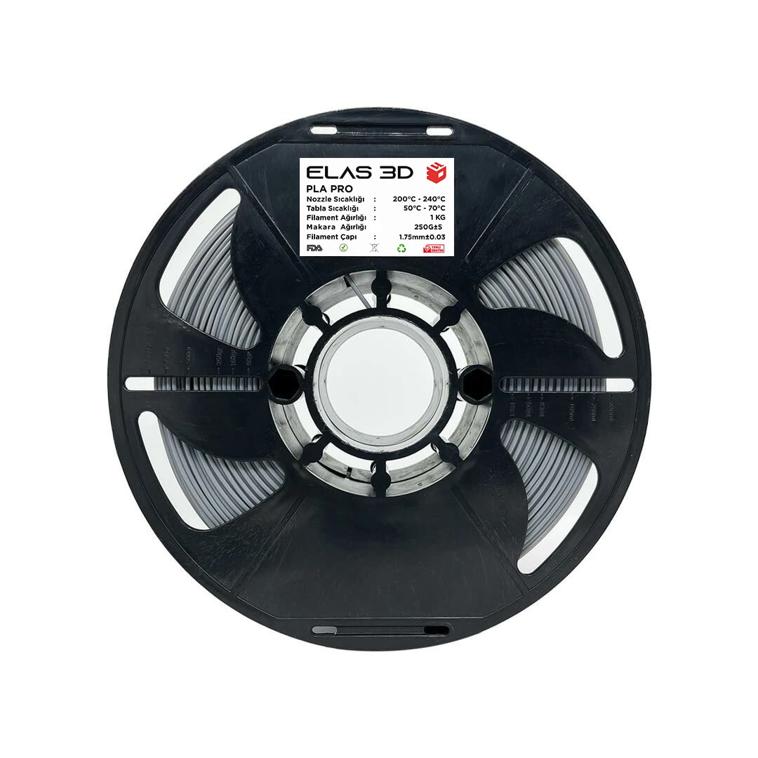 Elas 1.75mm Gri PLA PRO Filament