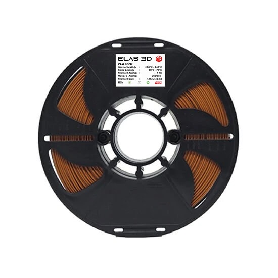 Elas 1.75mm Kahverengi PLA PRO Filament
