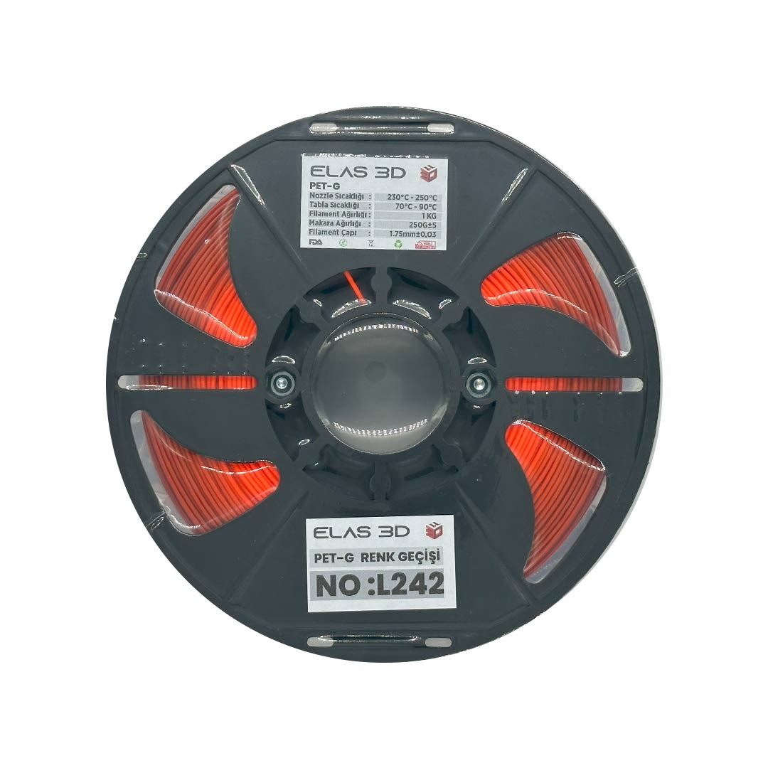 Elas 1.75mm L242 Renk Geçişi Pet-G Filament 1 KG