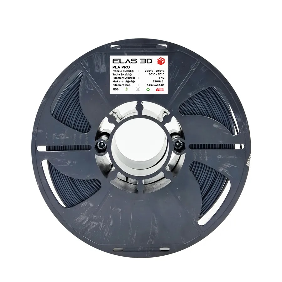 ELAS 1.75MM Antrasit Pla PRO Filament 1 Kg
