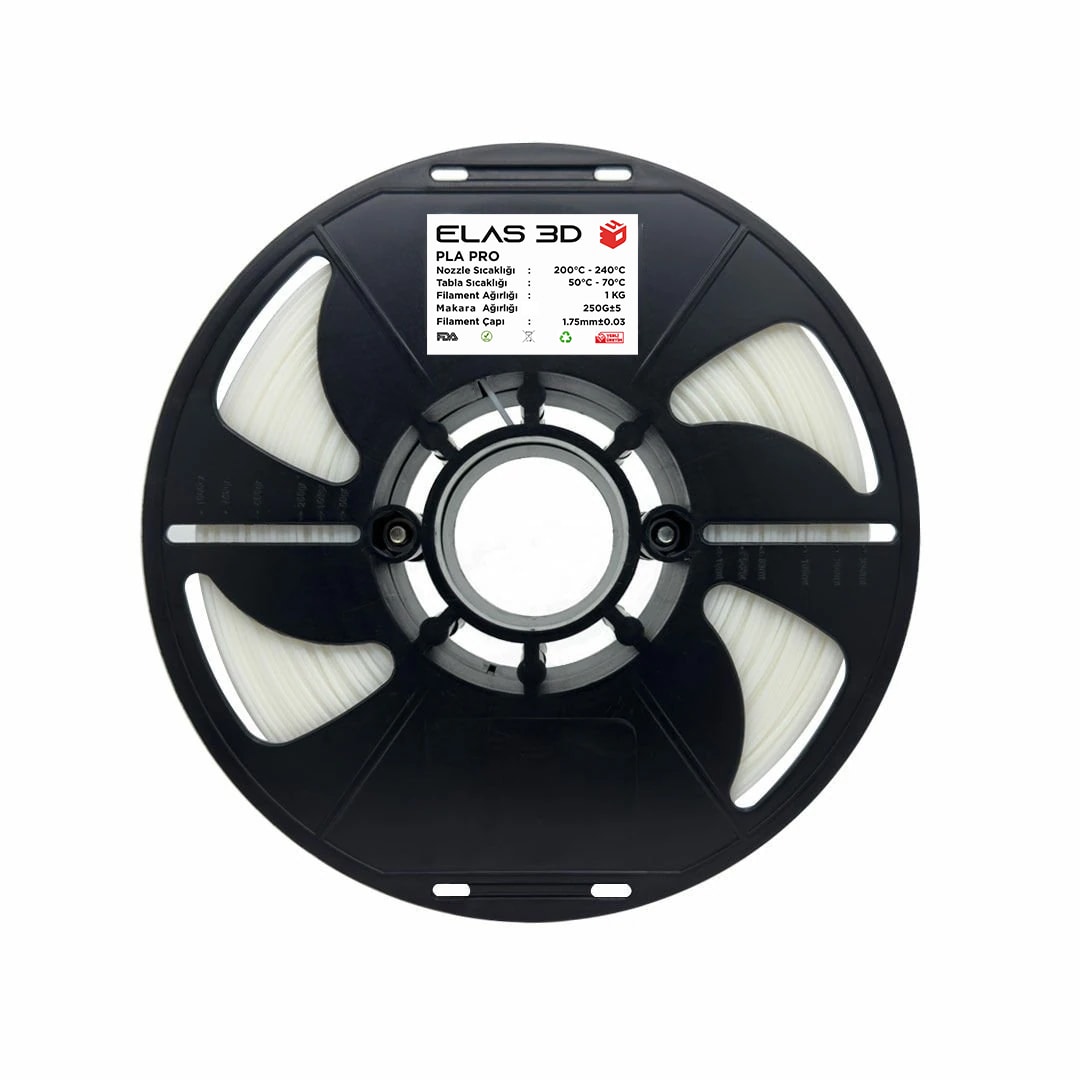 Elas 1.75mm İnci Beyaz PLA PRO Filament 1Kg