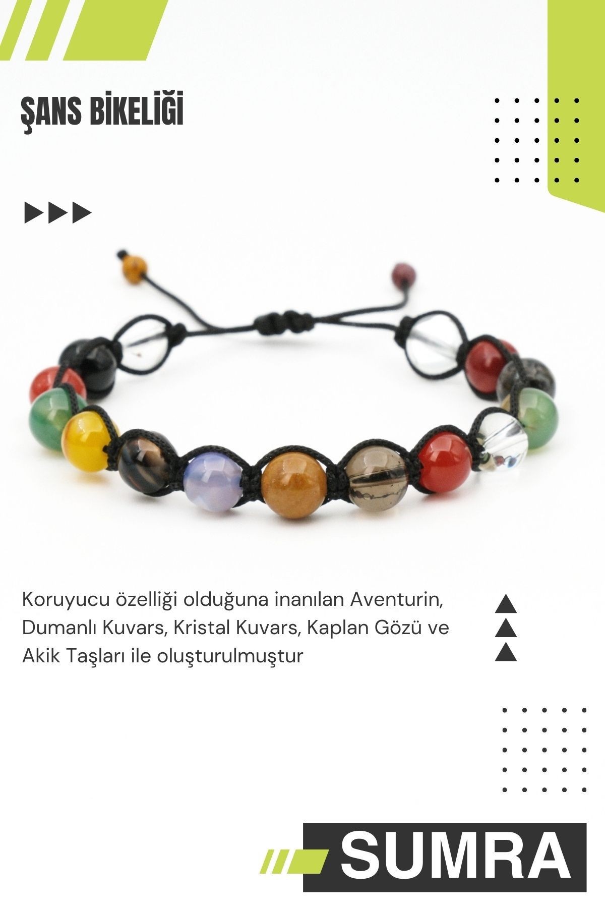 Şans Doğal Taş Bileklik SM-B-0304