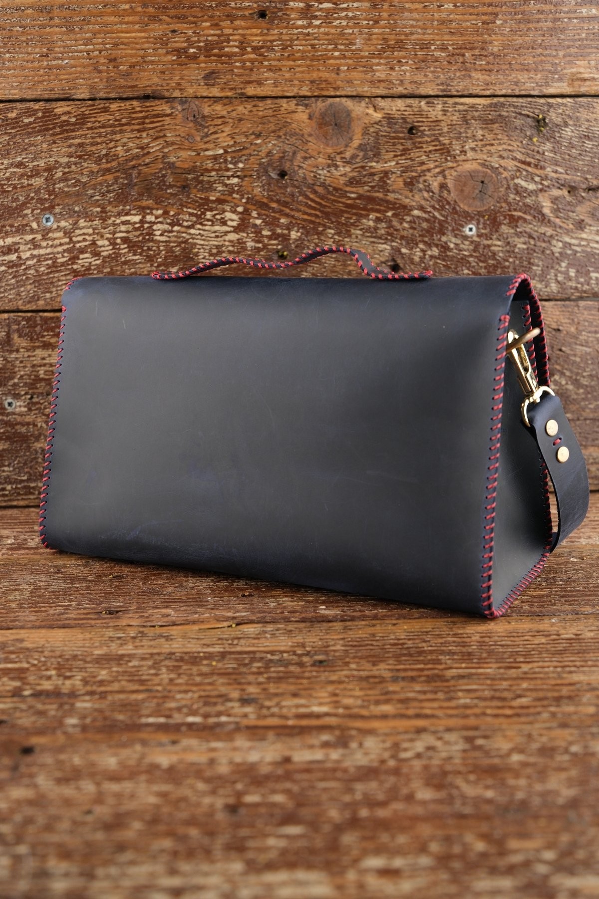 El Yapımı %100 Hakiki Dana Derisi El ve Omuz Çantası Mor 28cmx20cmx10cm SM-D-0074