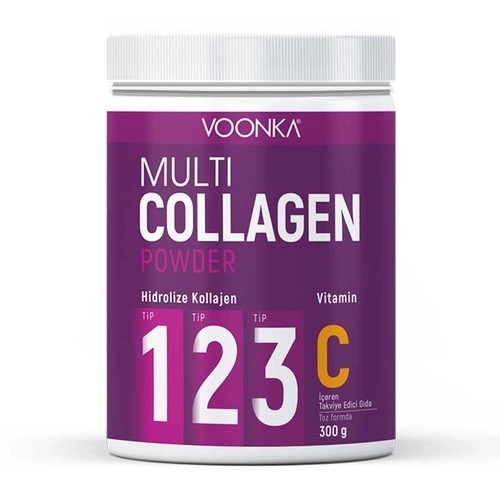 Voonka Multi Collagen Powder Vitamin C İçeren Takviye Edici Gıda 300 gr.