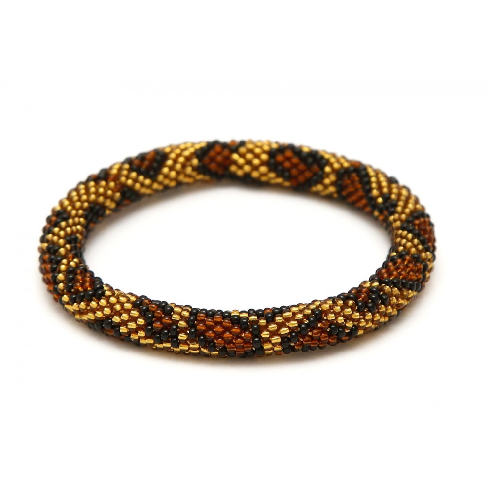 Barbiel Design Leopar Siyah Bohem Bileklik