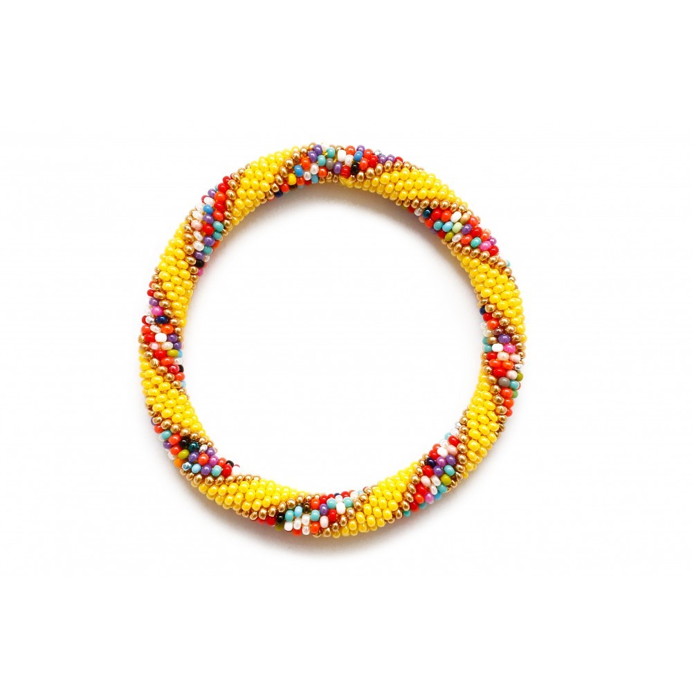 Barbiel Design Sarı Sarmal Bohem Bileklik
