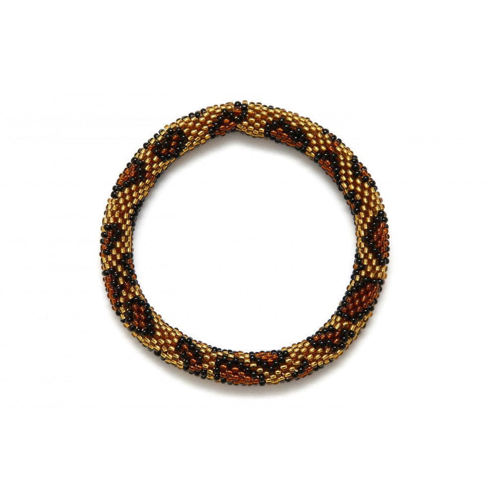 Barbiel Design Leopar Siyah Bohem Bileklik
