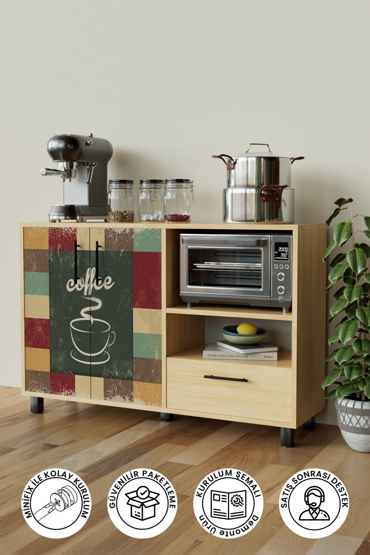 Nostalgic Design "Arvien" Kahve Köşesi Mutfak Dolabı