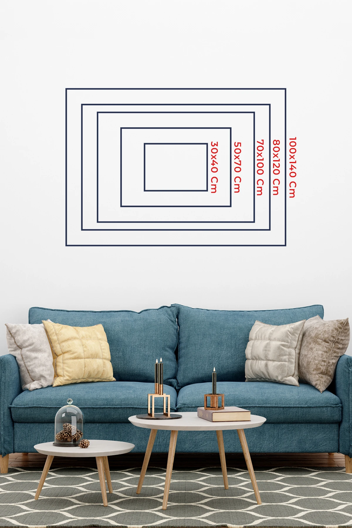 Kırmızının Devrimi Sürreal Kanvas Tablo