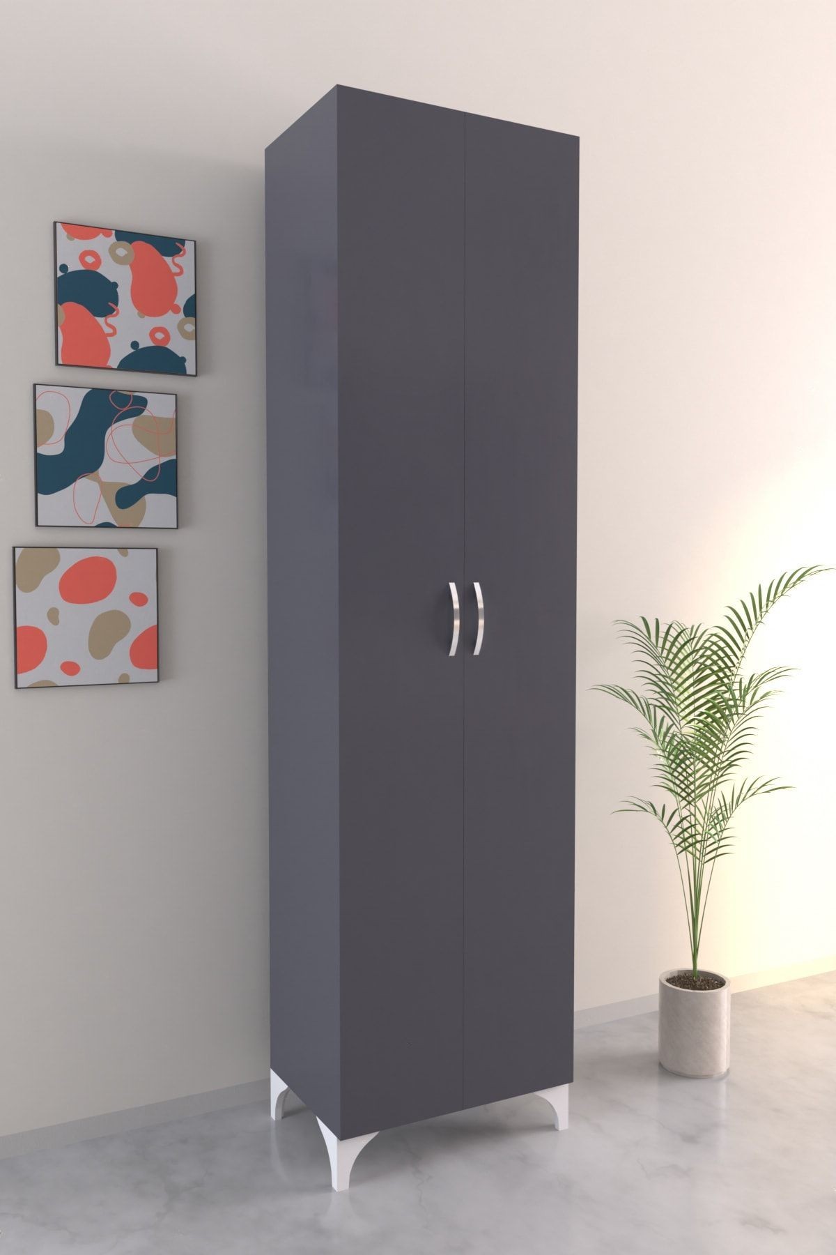 5 Raflı Çok Amaçlı Mutfak Dolabı Kiler Banyo Balkon Erzak Dolabı