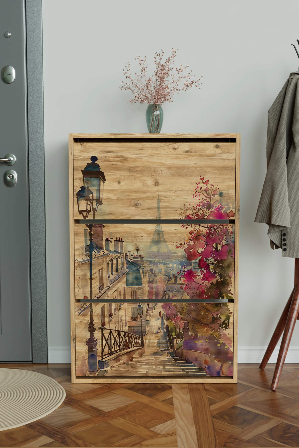 "Dream Alley" 3 Bölmeli Liovian Düşer Kapak Ayakkabılık