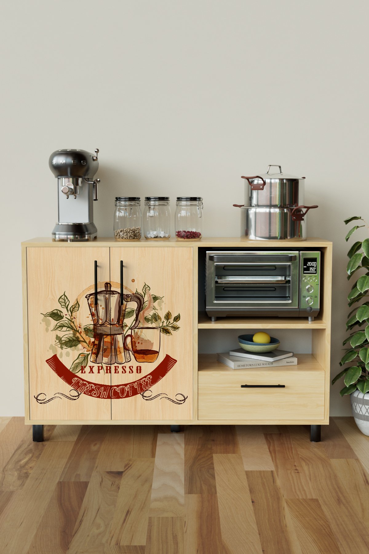 Brew Design "Arvien" Kahve Köşesi Mutfak Dolabı