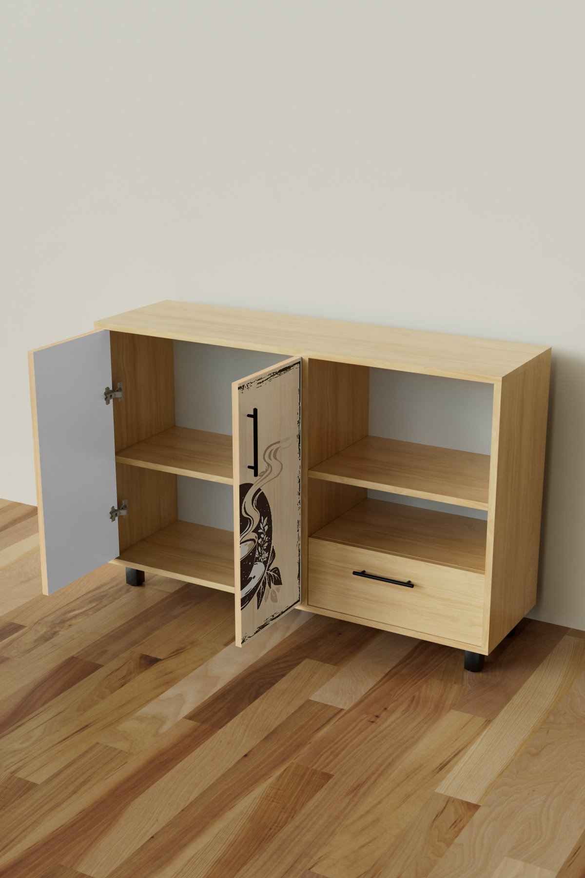 Mocha Design "Arvien" Kahve Köşesi Mutfak Dolabı