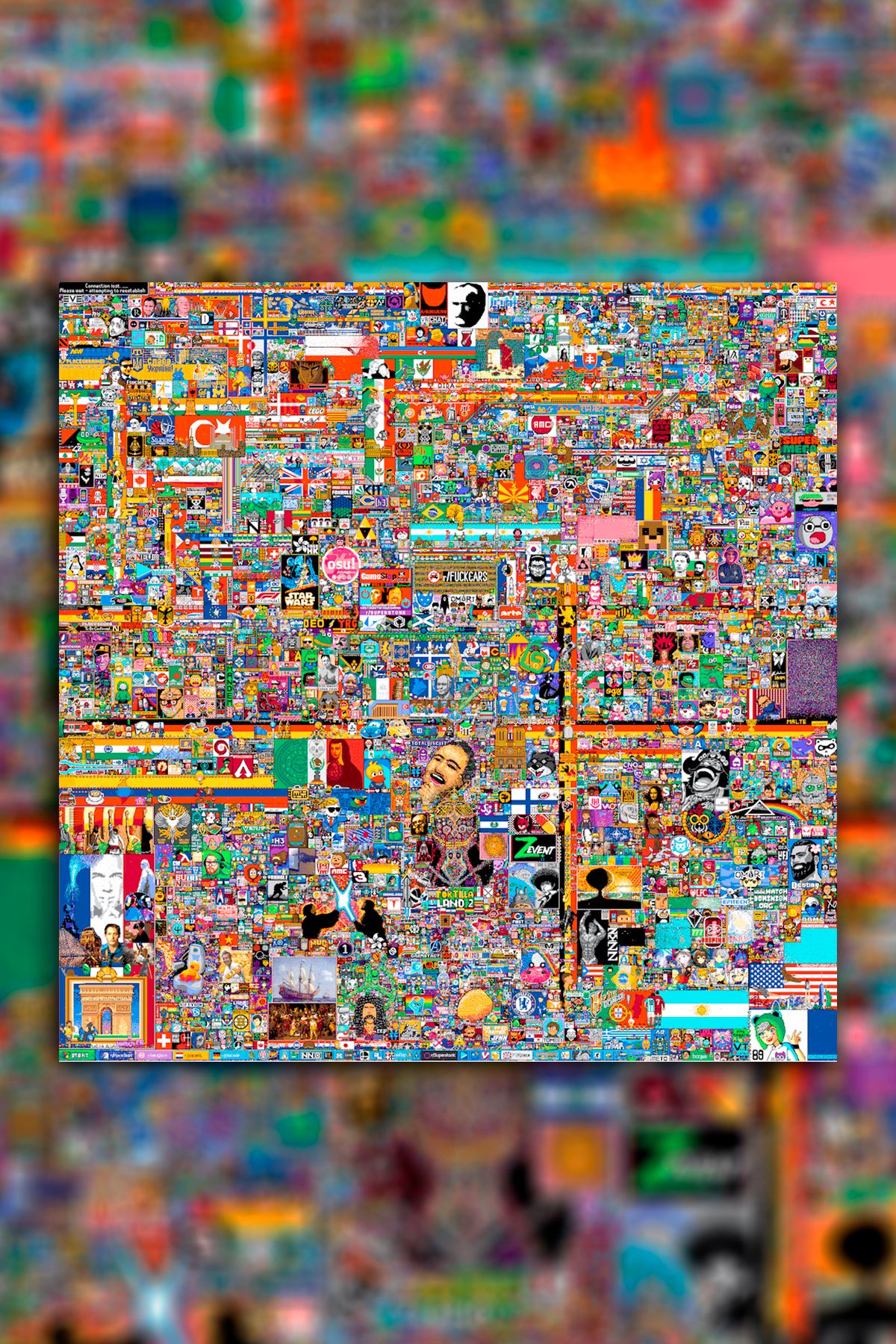 Place Pixel Art Kanvas Tablo