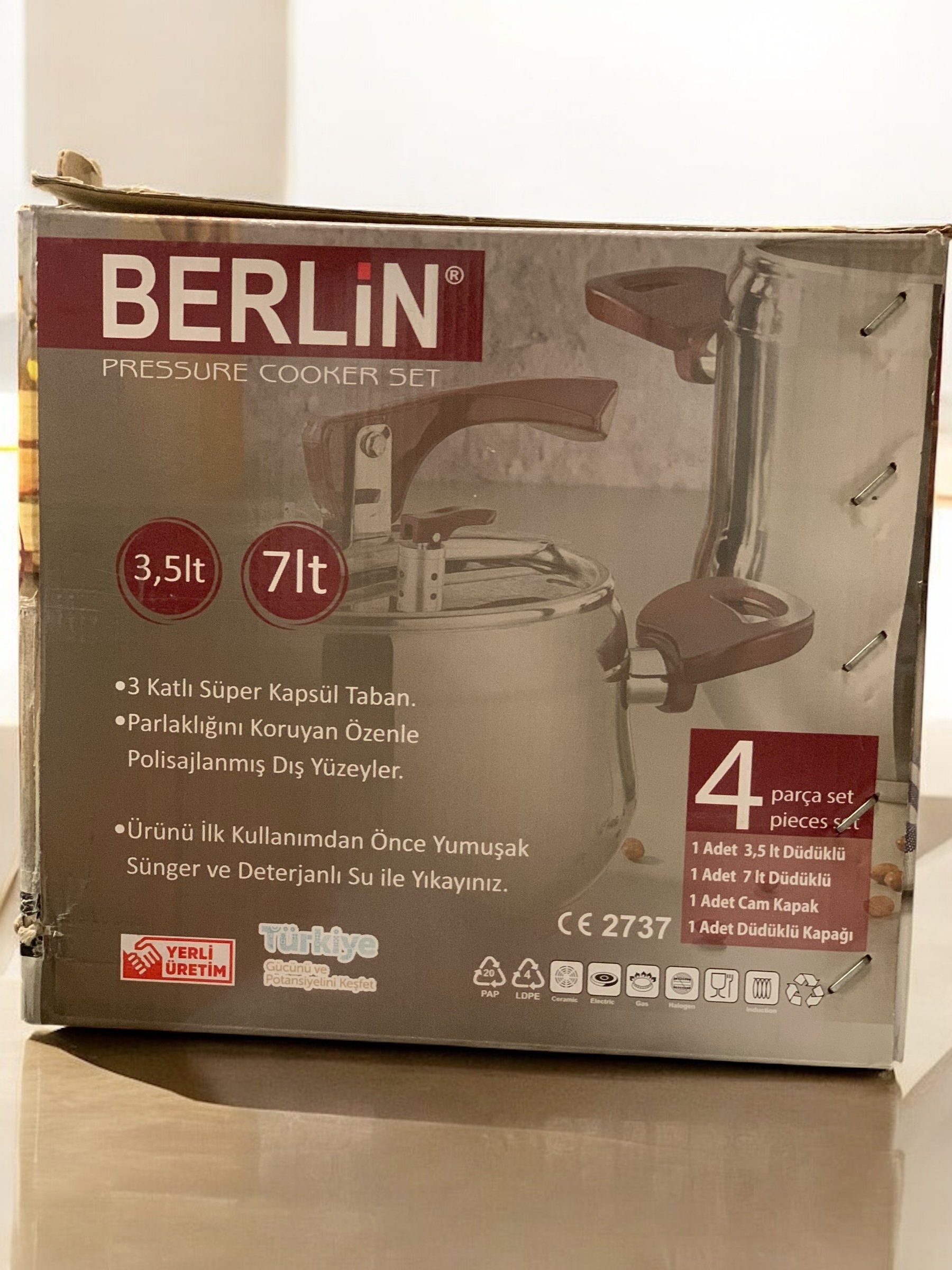 Berlin 4 Parça Düdüklü Set