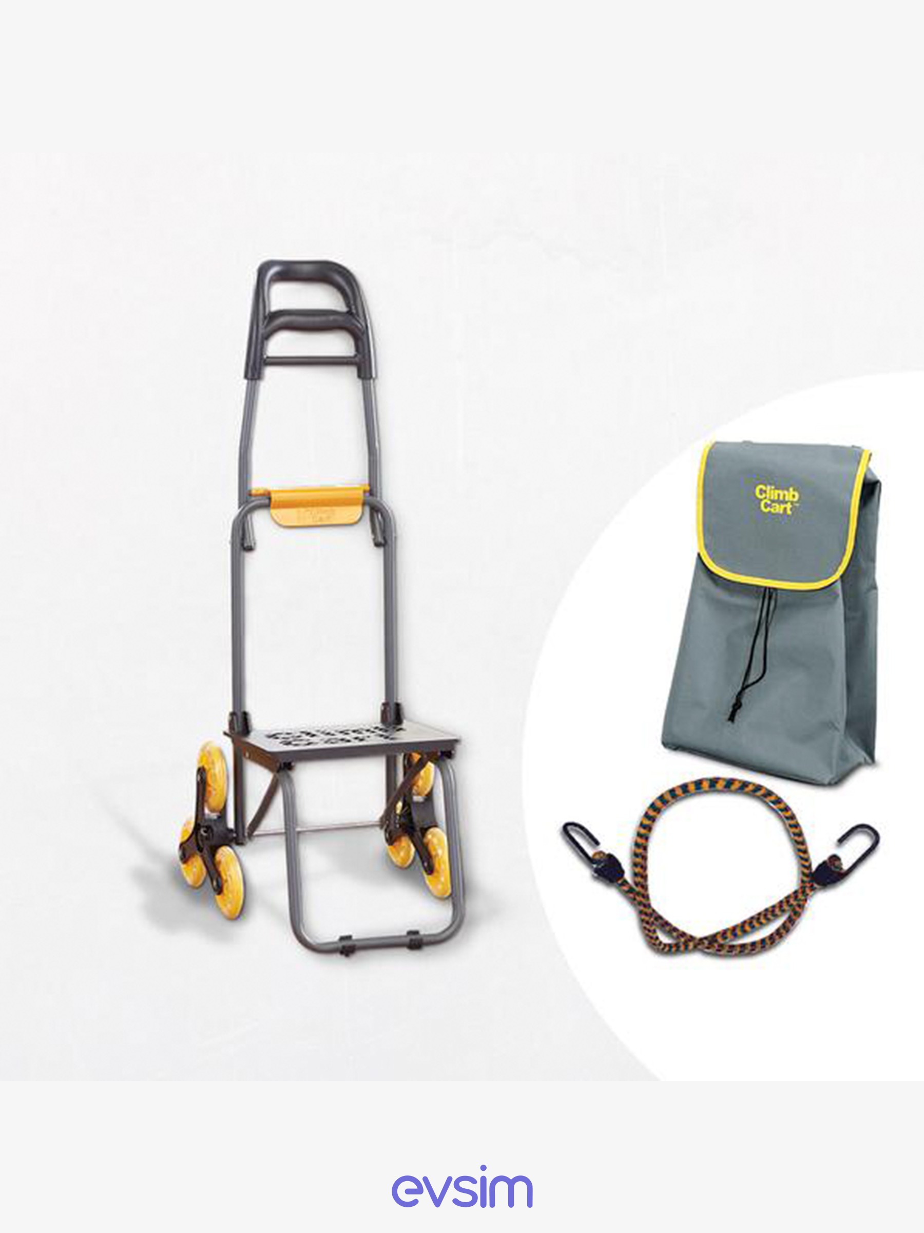 ClimbCart 3 Tekerlekli Pazar Arabası