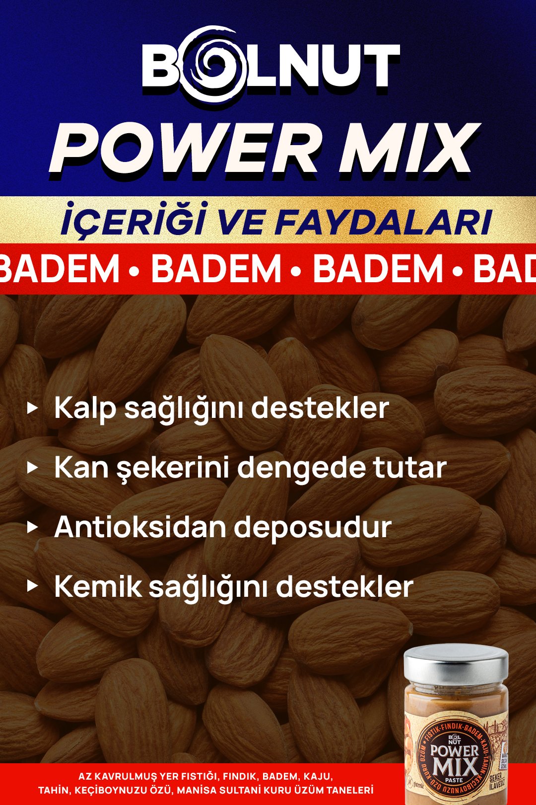 %100 Badem Ezmesi - 280g