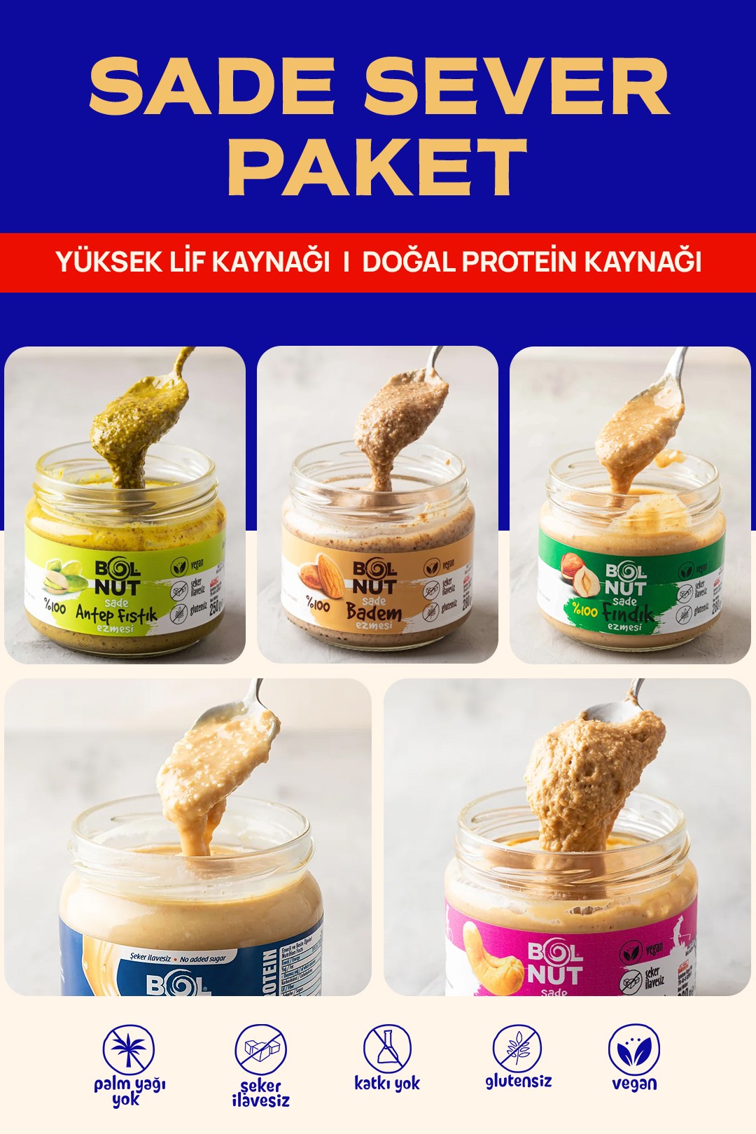 Sade Sever Paket Ezmeler