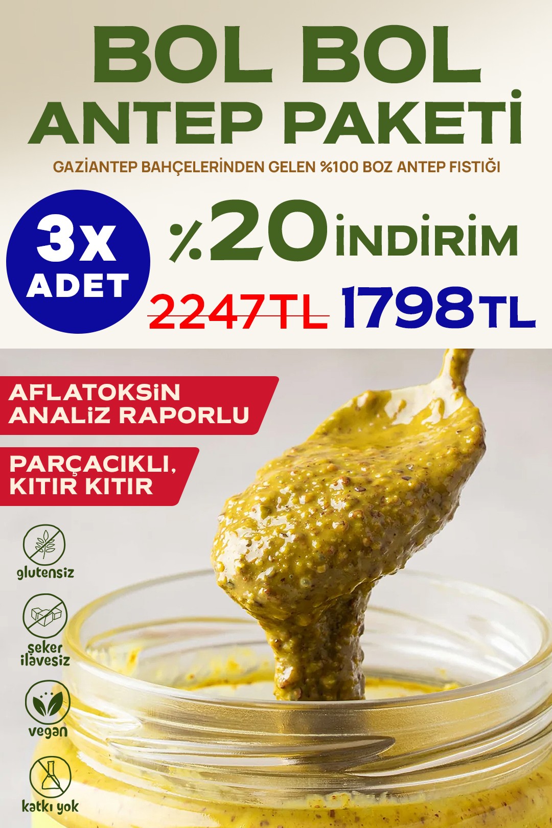 Bol Bol Antep Paketi 250g X 3 