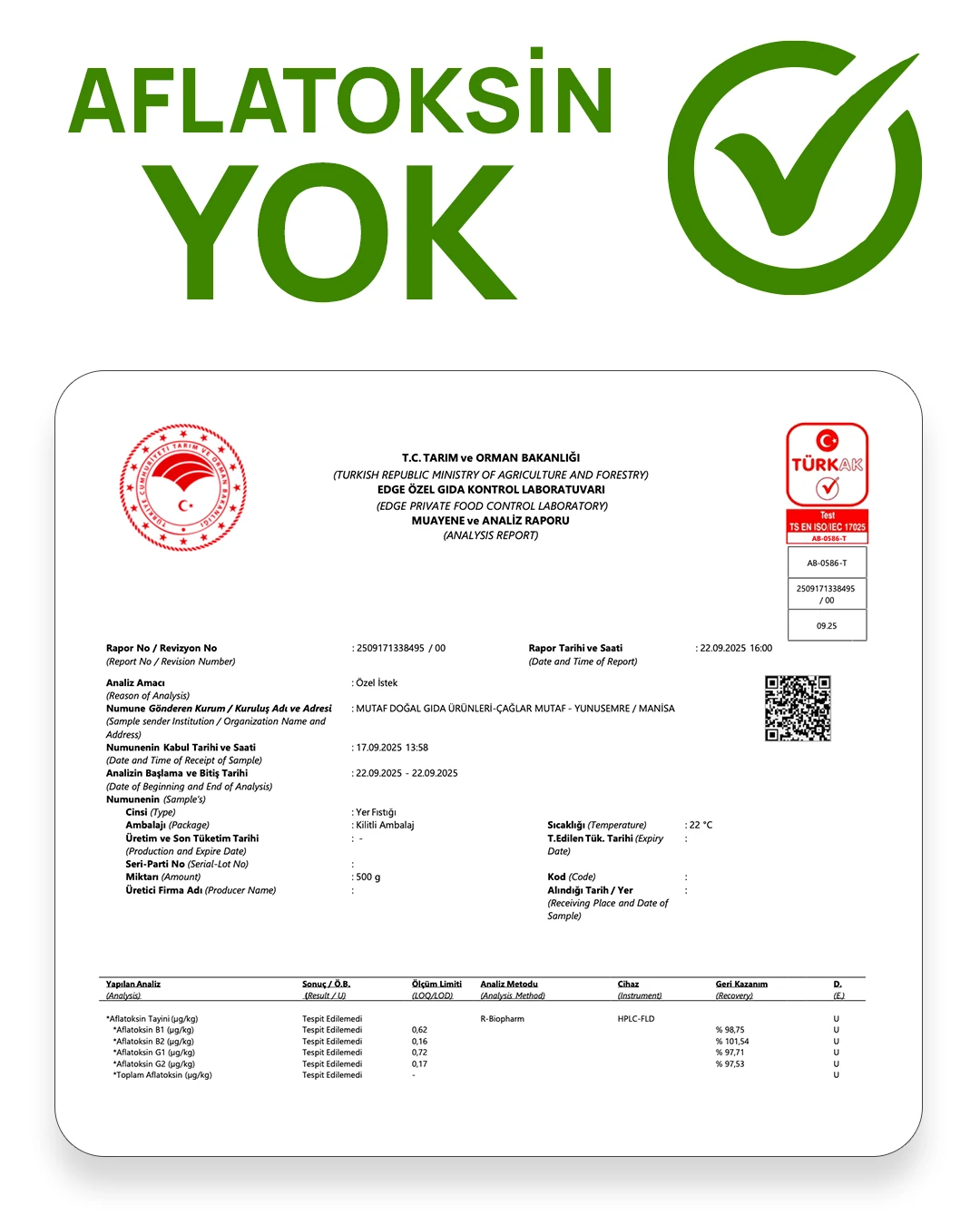 Ham Kakaolu Hurmalı Fıstık Ezmesi - 1000 g