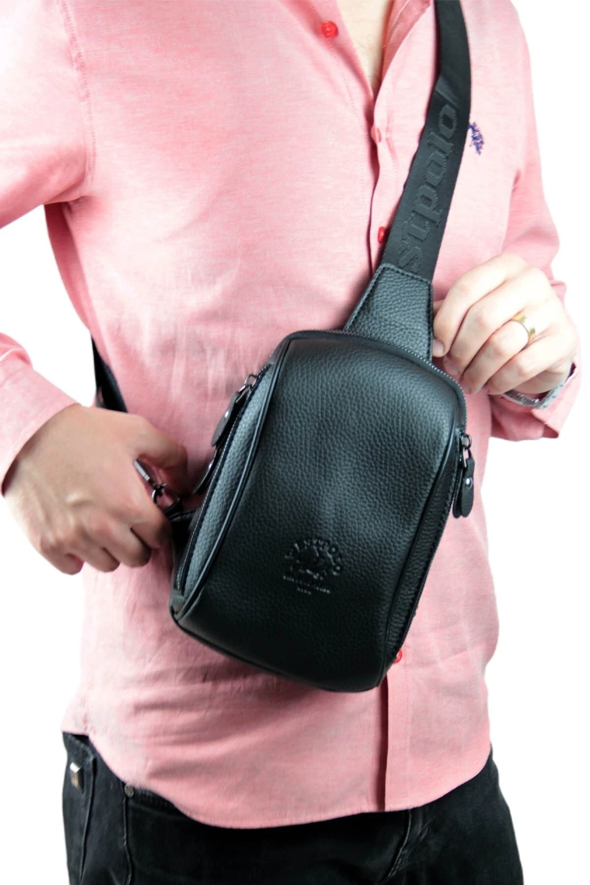 Erkek Siyah Sportif Vücut Çantası Pbu7029