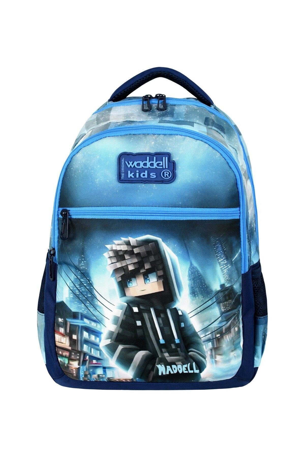 Robloks Kahraman Desenli Erkek Çocuk İlkokul Okul Çantası,Beslenme Çantası, Kalemlik 3'lü Set