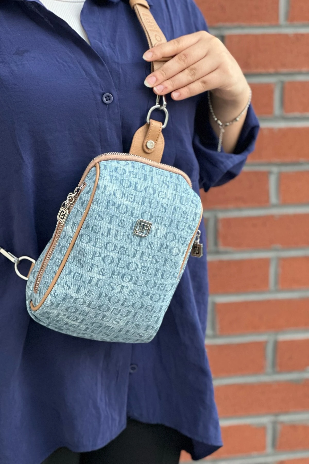 Kot Mavi Kadın Çapraz Ayarlanabilir Askılı Vücut Çantası Bodybag PBU4043