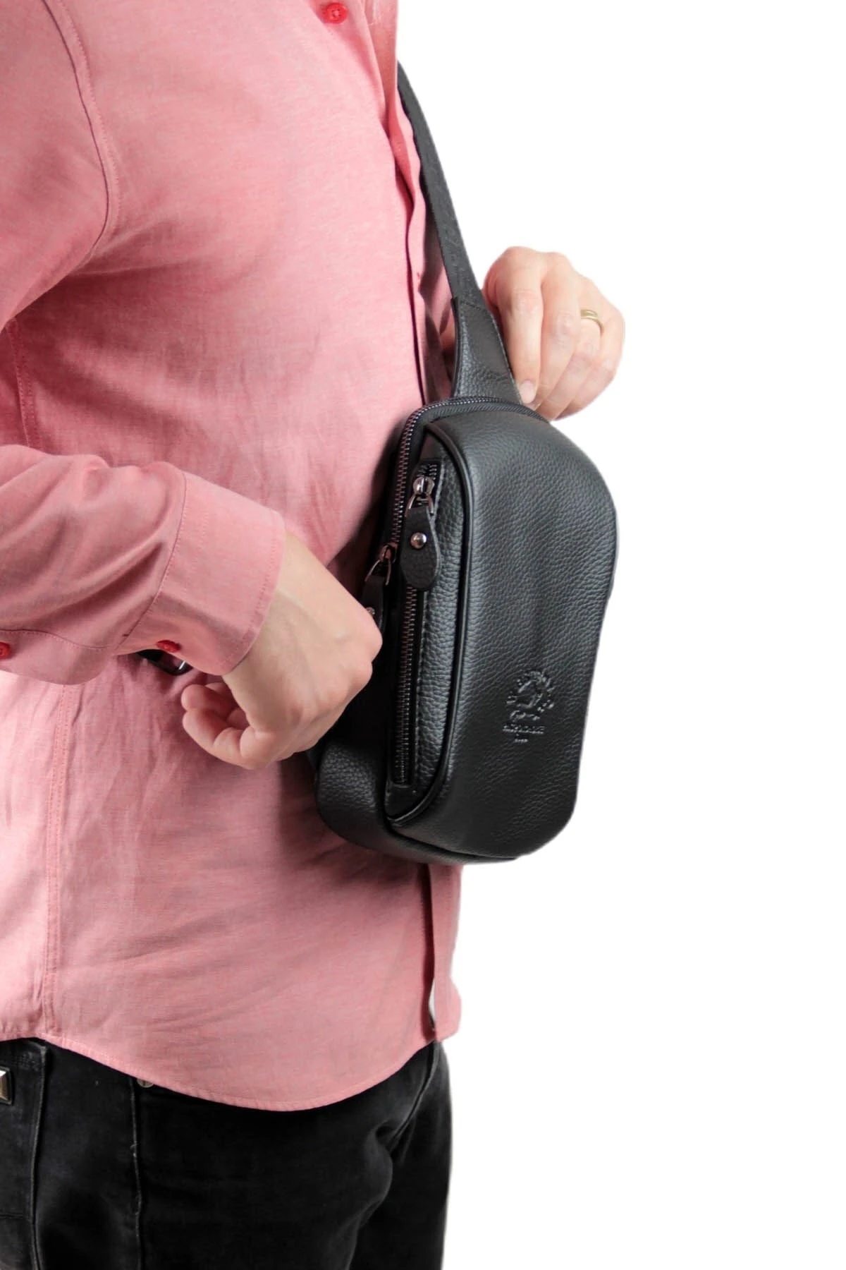 Erkek Siyah Sportif Vücut Çantası Pbu7029