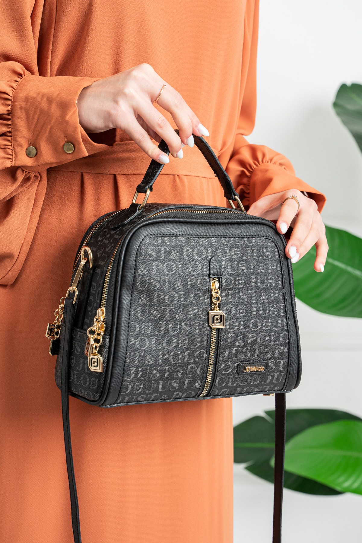 Kadın Bölmeli Uzun Askılı El Ve Omuz Çanta Çapraz Çanta Cüzdan Seti