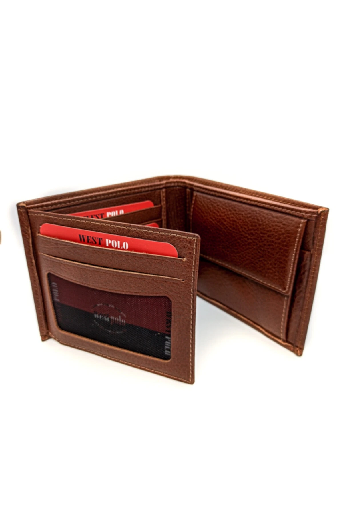 Erkek Kahverengi Hakiki Deri Cüzdan Tr32