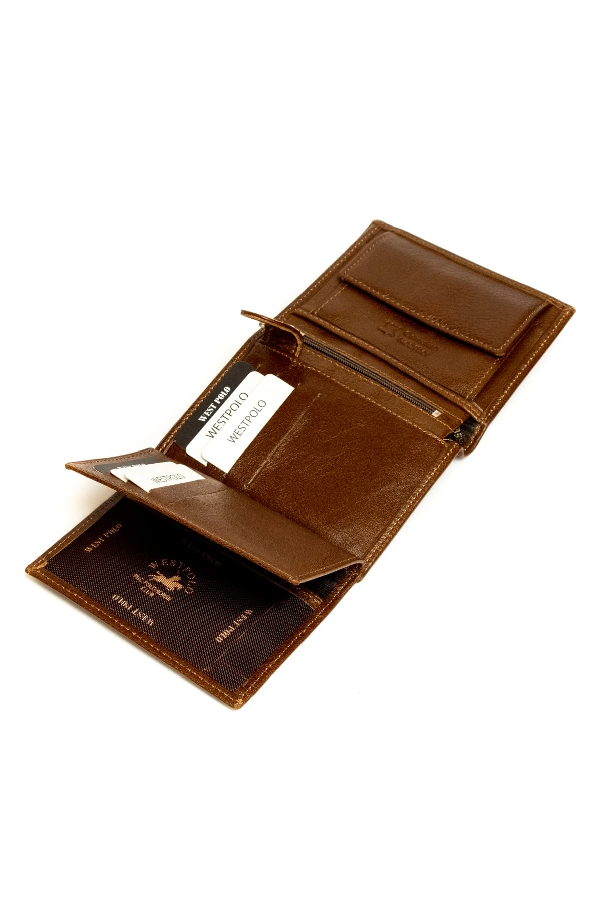 Erkek Bordo Deri Çok Kartlık Bölmeli Spor Model Cüzdanı