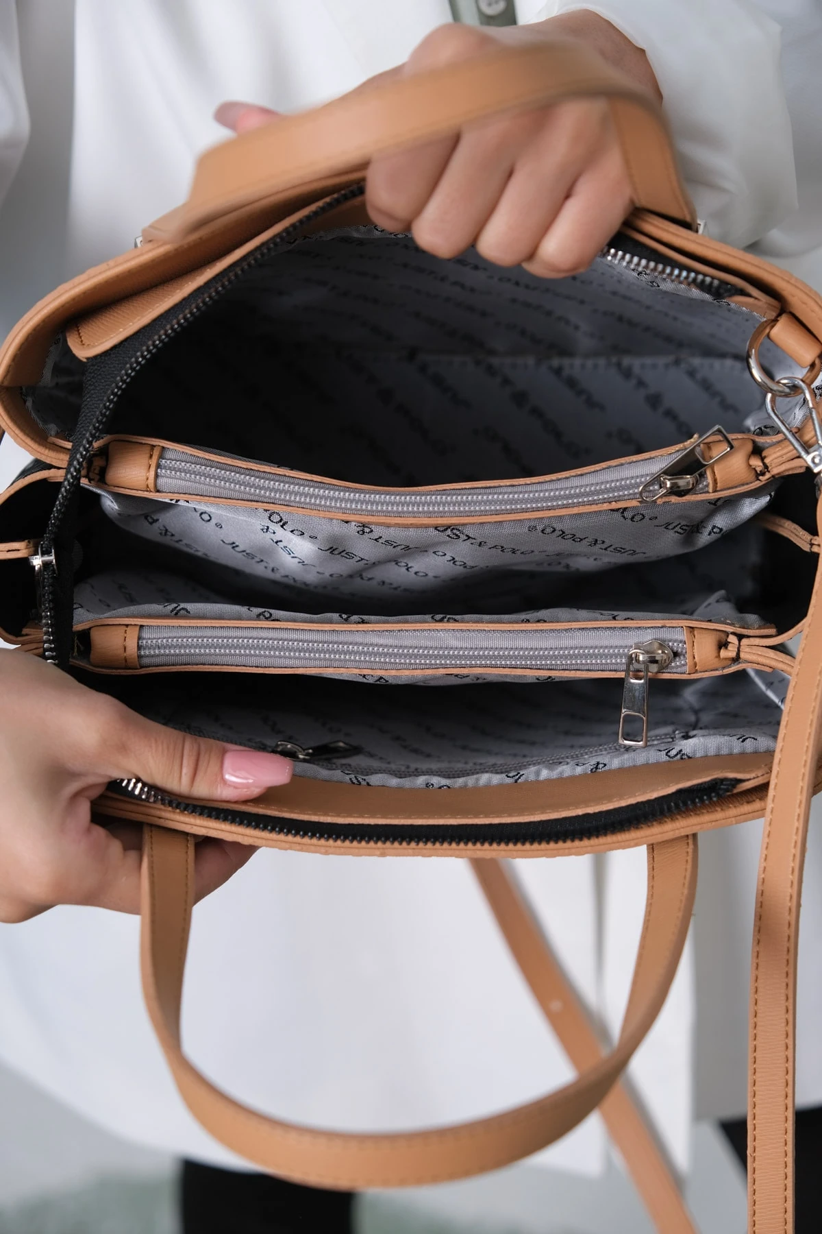 Kadın Ayarlanabilir Uzun Askılı Çanta Ve Cüzdan Kombini Pbu4030-1001