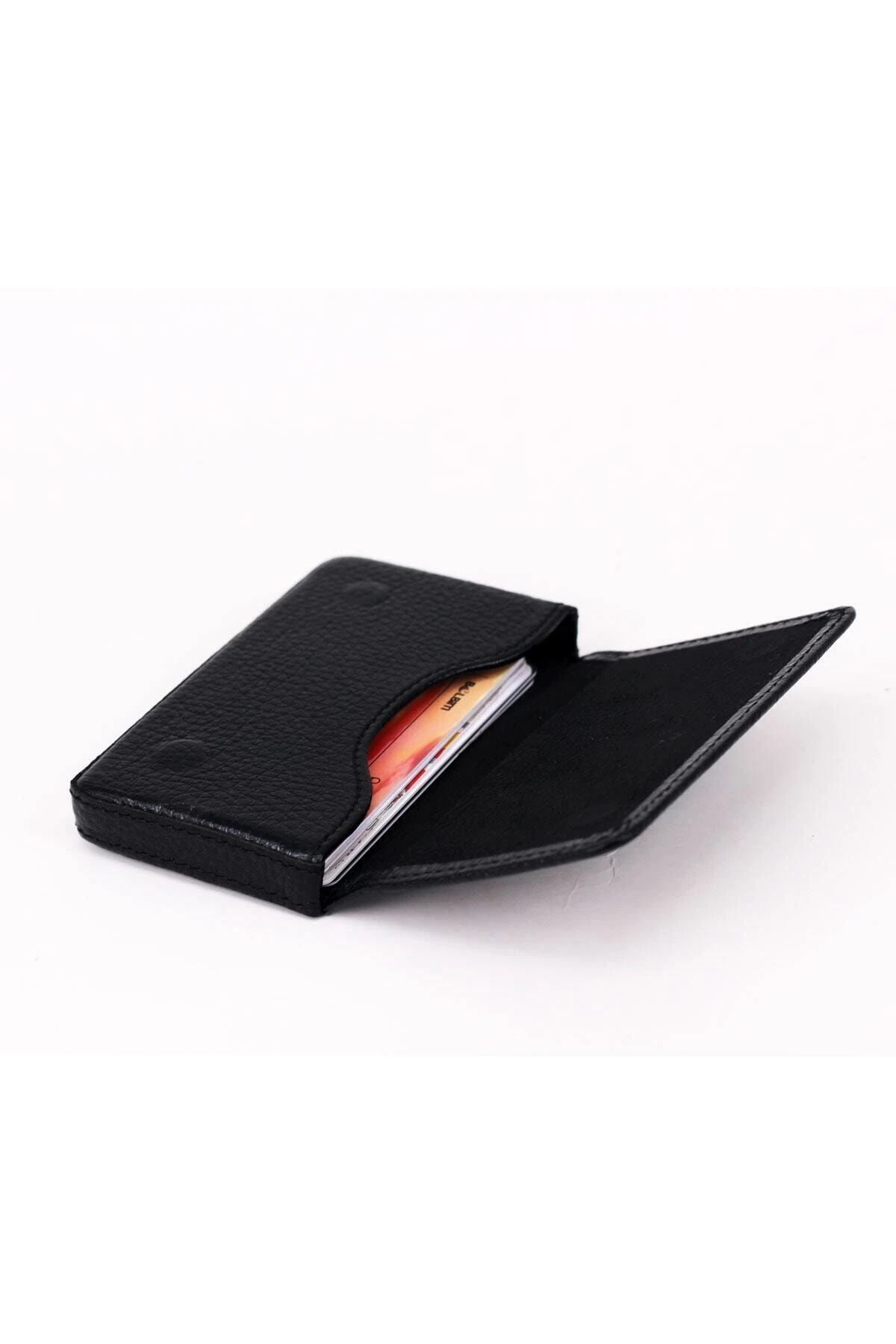 Hakiki Deri Siyah Unisex Kartlık Try1022